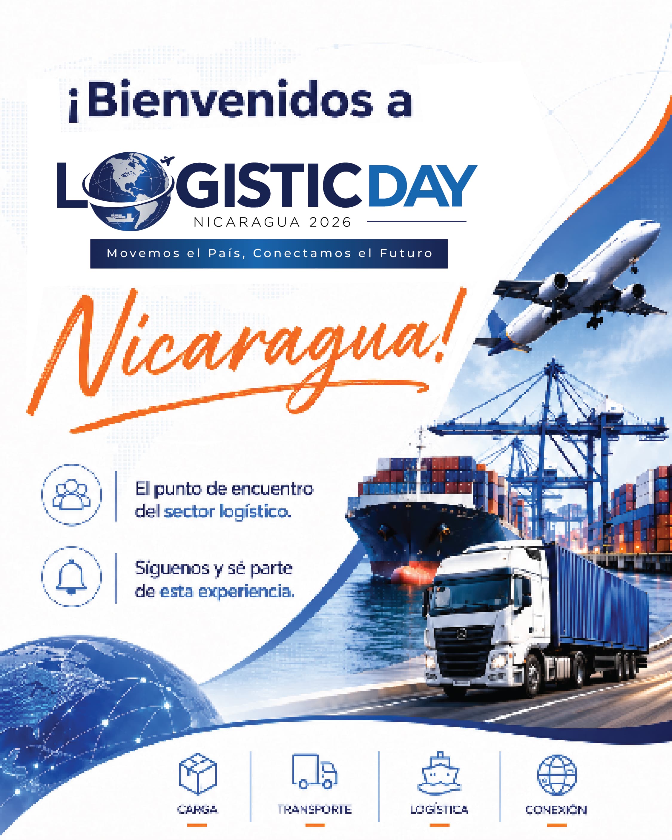 Arte: Bienvenidos a Logistic Day Nicaragua