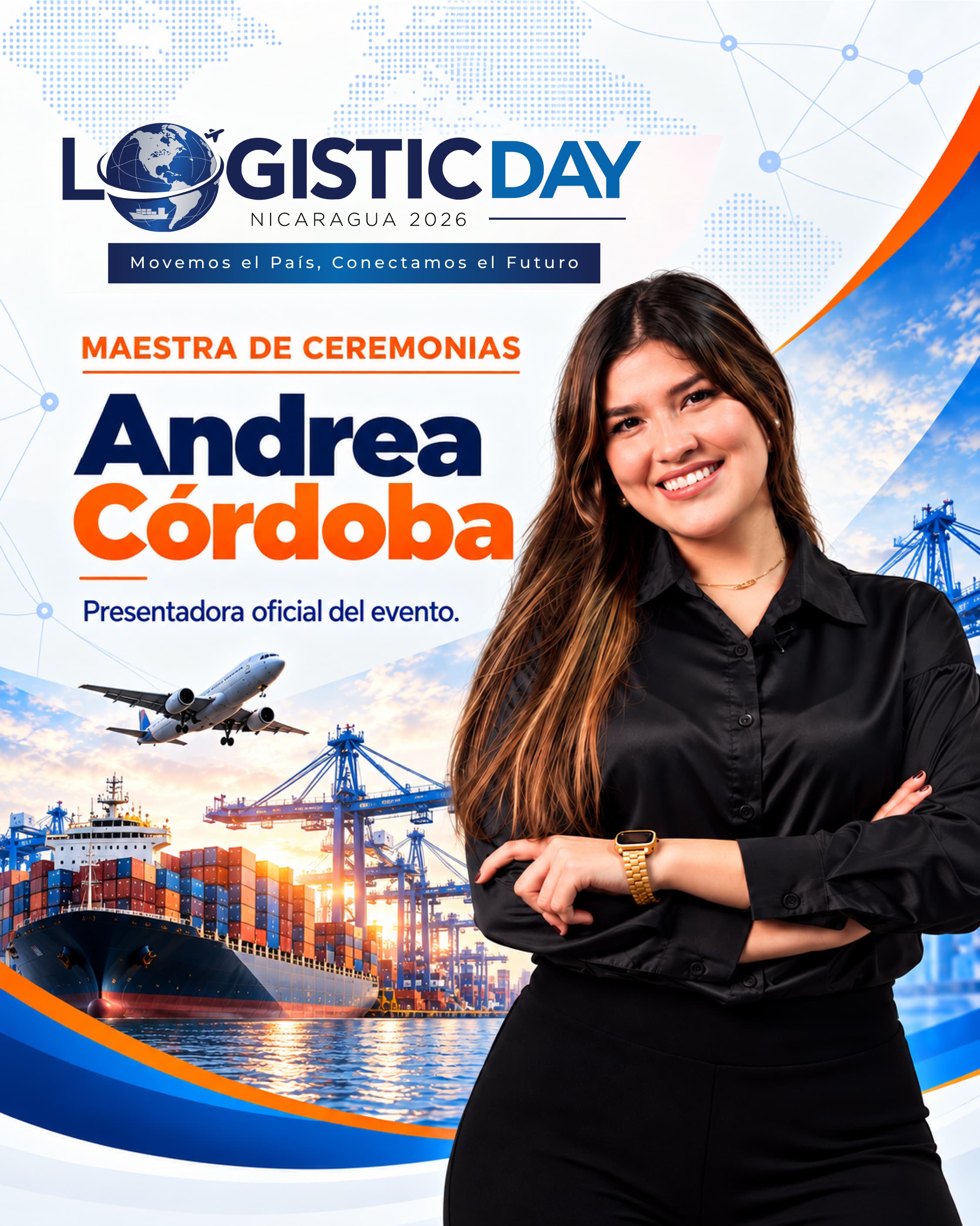 Andrea Córdoba será la maestra de ceremonias