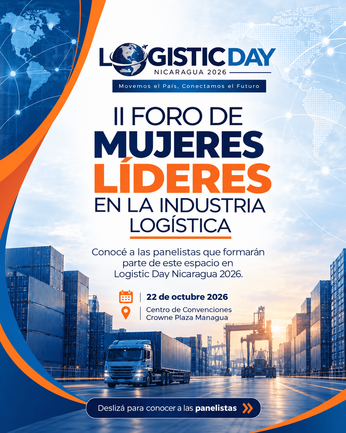 Portada del carrusel del II Foro de Mujeres Líderes en la Industria Logística